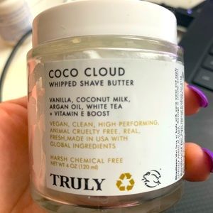 NWT Truly Coco Cloud whipped shave butter